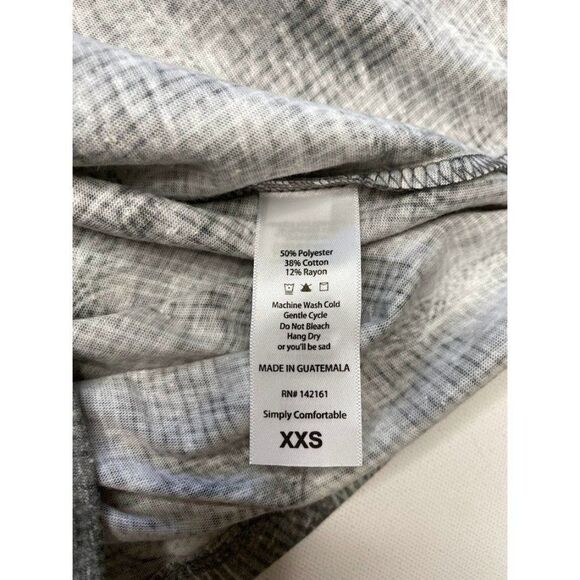 LuLaRoe‎ Randy Heathered Gray White Soft XXS  NEW - Picture 5 of 5